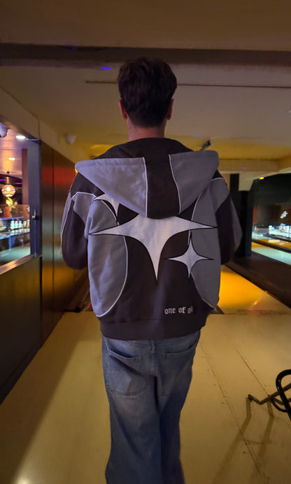 Two Tone Hoodie [Cloudy Grey/Black]