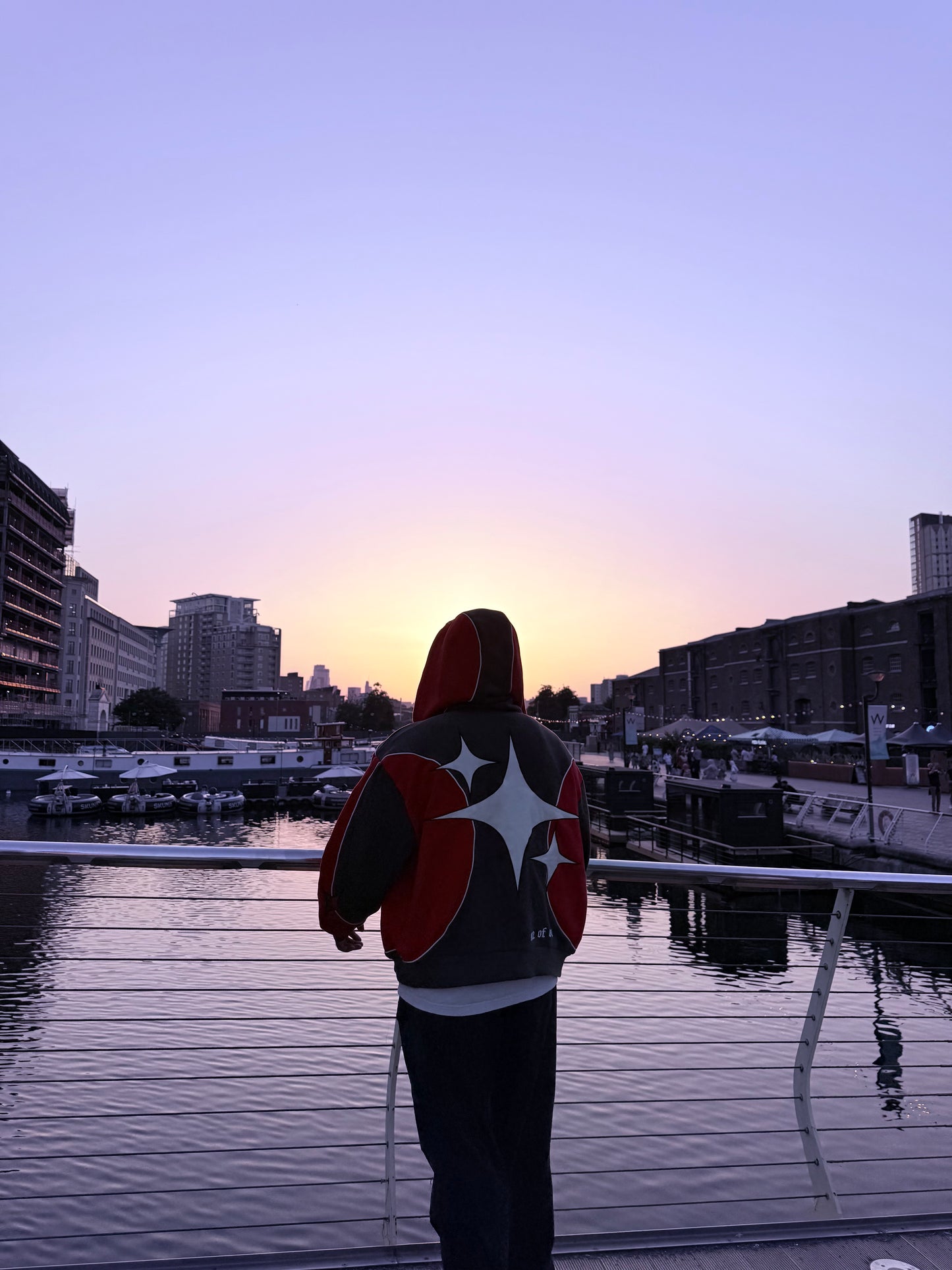 Two Tone Hoodie [Deep Red/Black]
