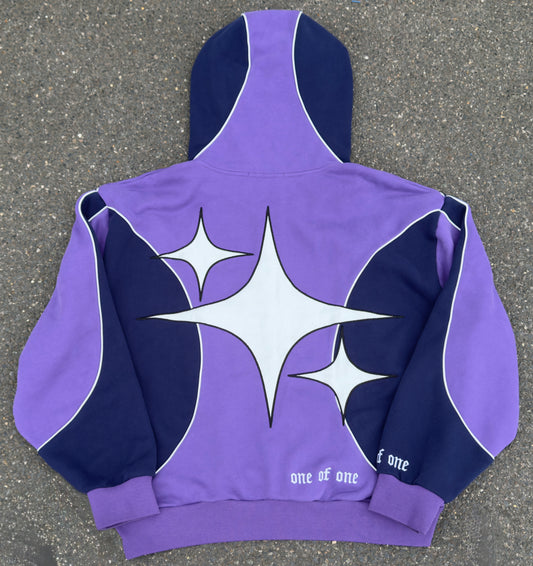 Two Tone Hoodie [Grape Purple/Navy]