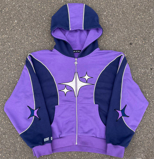 Two Tone Hoodie [Grape Purple/Navy]