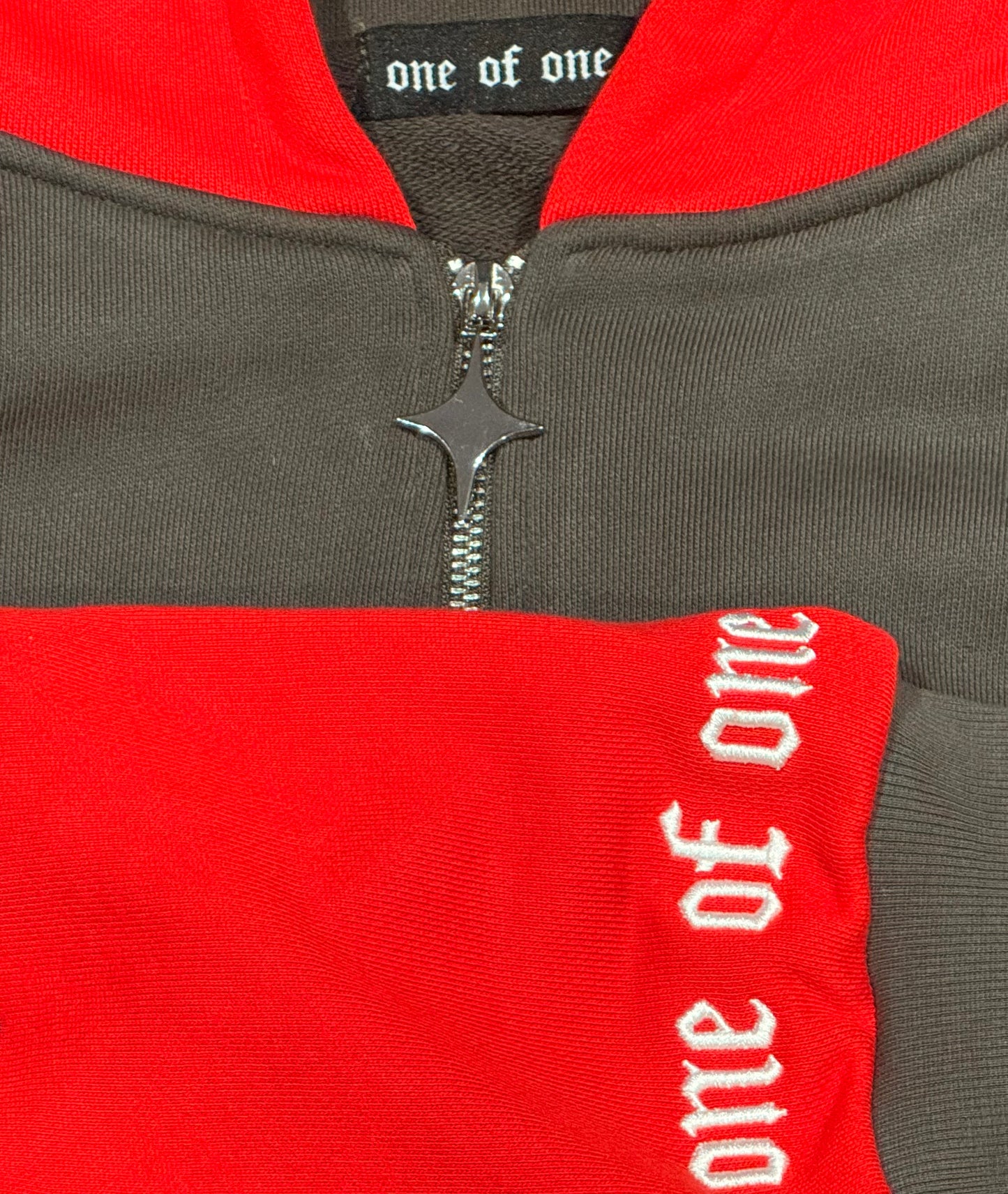 Two Tone Hoodie [Deep Red/Black]