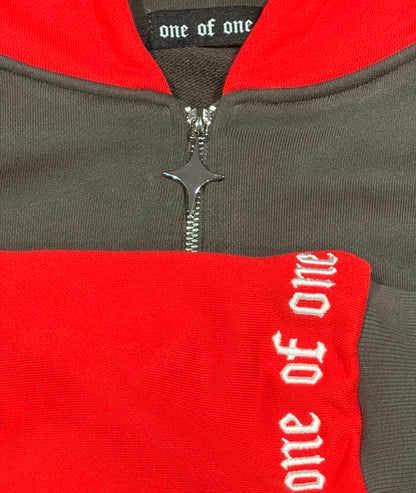 Two Tone Hoodie [Deep Red/Black]